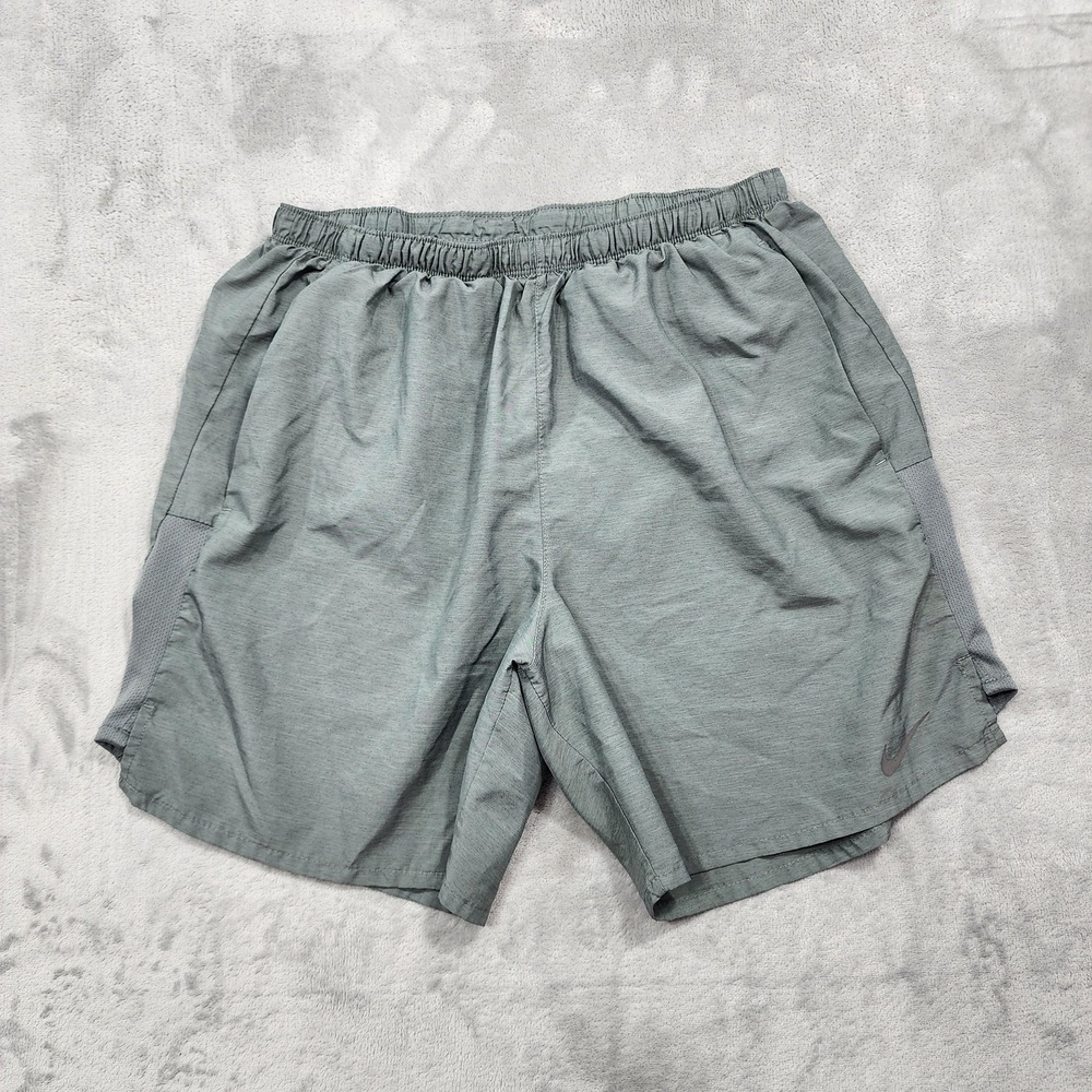 Nike Shorts Mens L Gray Dri-FIT Challenger Lined Running Athletic Gym Training